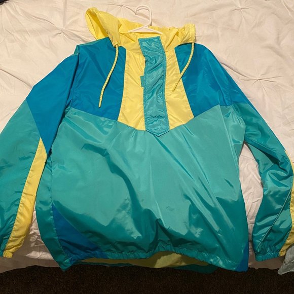 Forever 21 Men's Multi-Colored Windbreaker - Picture 1 of 2